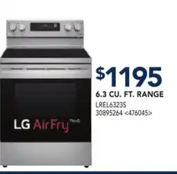 RONA LG 6.3 CU. FT. RANGE offer