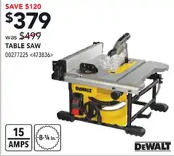 RONA DEWALT TABLE SAW offer