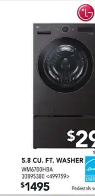 RONA LG 5.8 CU. FT. WASHER offer