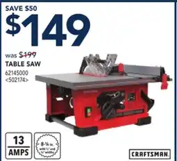 RONA CRAFTSMAN TABLE SAW offer