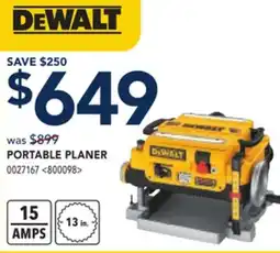 RONA DEWALT PORTABLE PLANER offer