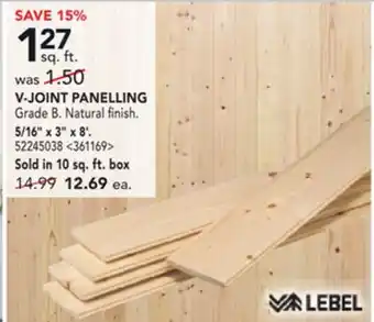 RONA LEBEL V-JOINT PANELLING offer