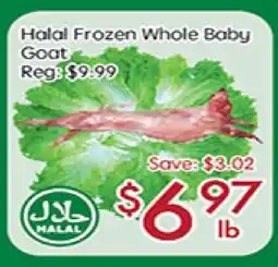 Sunny Food Mart Halal Frozen Whole Baby Goat offer