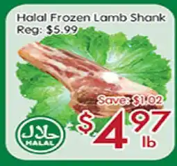 Sunny Food Mart Halal Frozen Lamb Shank offer
