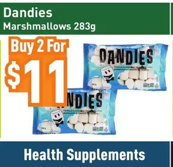 Healthy Planet Dandies Marshmallows offer