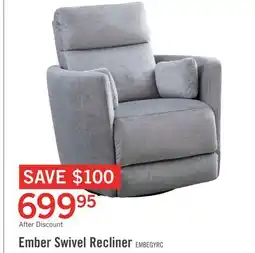 The Brick Ember Swivel Glider Reclining Chair offer
