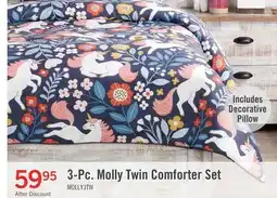The Brick Molly 3-Piece Twin Comforter Set offer