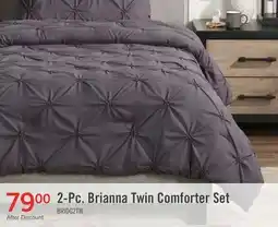 The Brick Brianna Dark Grey 2-Piece Twin Comforter Set offer