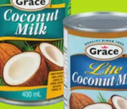 Chalo FreshCo Grace Coconut Milk or Lite Coconut Milk 400 mL offer