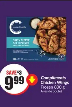Chalo FreshCo Compliments Chicken Wings Frozen 800 g offer