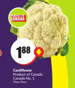 Chalo FreshCo Cauliflower Product of Canada Canada No. 1 offer