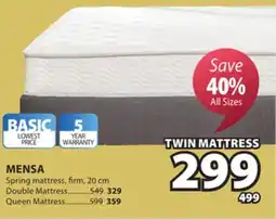 JYSK MENSA Spring mattress offer