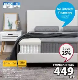 JYSK SCANDI GRE Pocket-coil spring mattress, firm, 23 cm offer