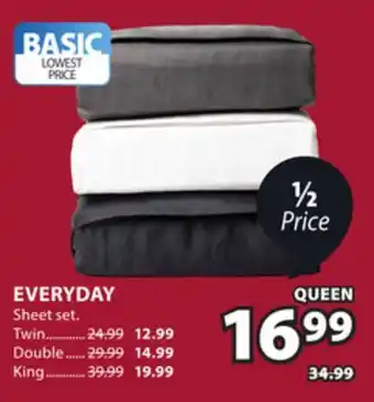 JYSK Everyday Sheet Set offer