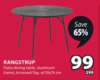 JYSK RANGSTRUP Patio Dining Table offer