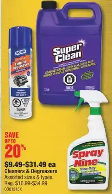 PartSource Cleaners & Degreasers offer