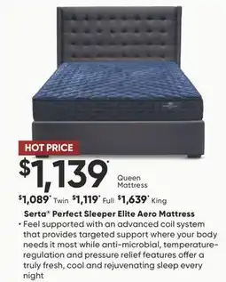 Sleep Country Serta Perfect Sleeper Elite Aero Mattress offer