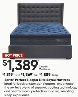 Sleep Country Serta Perfect Sleeper Elite Bayou Mattress offer