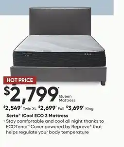 Sleep Country Serta iCool ECO 3 Mattress offer