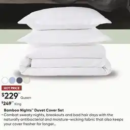 Sleep Country Bamboo Nights Duvet Cover Set offer