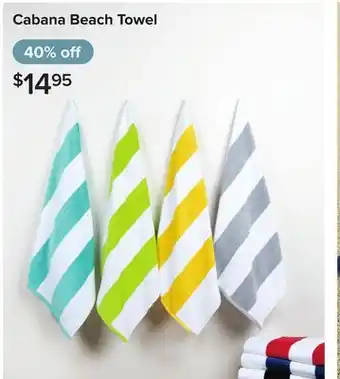Linen Chest Cabana Beach Towel offer