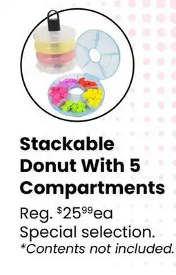 Fabricland Stackable Donut With 5 Compartments offer
