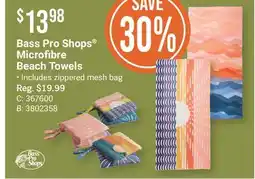 Bass Pro Bass Pro Shops Microfibre Beach Towels offer