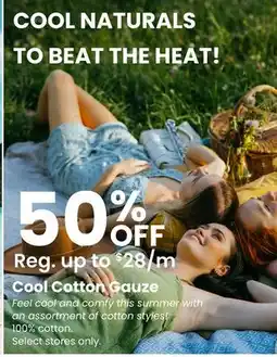 Fabricland Cool Cotton Gauze offer
