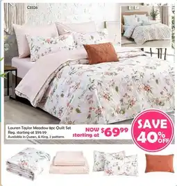 Oxford Mills Lauren Taylor Meadow 8pc Quilt Set offer