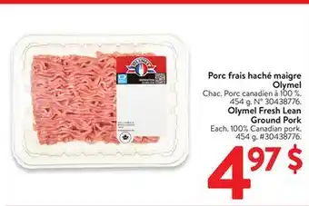 Walmart Olymel Fresh Lean Ground Pork offer