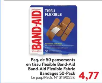 Walmart Band-Aid Flexible Fabric Bandages 50-Pack offer