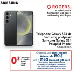 Walmart Samsung Galaxy S24 Postpaid Phone offer