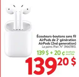 Walmart AirPods (2nd Generation) offer