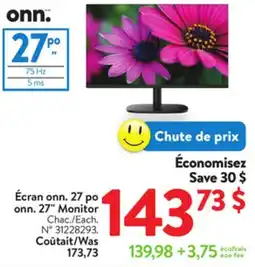 Walmart ONN 27 Monitor offer