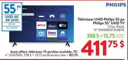 Walmart Philips 55 UHD TV offer