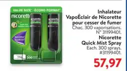 Walmart Nicorette Quick Mist Spray offer