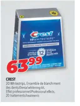 Familiprix CREST, 3D Whitestrips, Dental whitening kit, Professional effects, 20 treatments offer