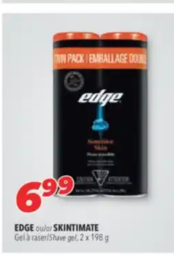 Familiprix EDGE or SKINTIMATE Shave gel offer