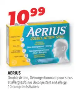 Familiprix AERIUS, Double Action, Sinus decongestant and allergy, 10 tablets offer