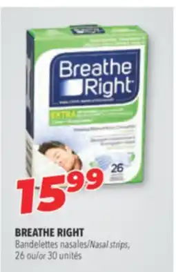 Familiprix BREATHE RIGHT, Nasal strips, 26 or 30 unités offer