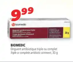 Familiprix BIOMEDIC Triple or complete antibiotic ointment, 30 g offer