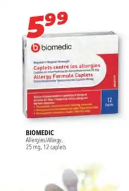 Familiprix BIOMEDIC Allergy, 25 mg, 12 caplets offer