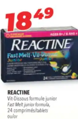 Familiprix REACTINE Fast Melt junior formula, 24 tablets offer
