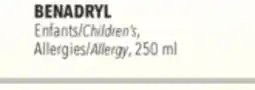 Familiprix BENADRYL Children's Allergy, 250 ml offer