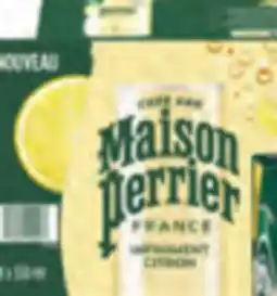 Familiprix PERRIER or MAISON PERRIER, Carbonated natural spring water, 8 x 330 ml or SANPELLEGRINO, Italian sparkling drinks, 6 x 330 ml offer