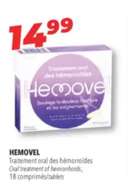 Familiprix HEMOVEL, Oral treatment of hemorrhoids, 18 tablets offer