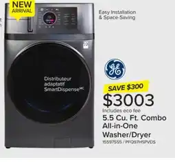 Leon's GE Profile Graphite 28 UltraFast All-in-One Washer/Dryer with Ventless Heat Pump (5.5 Cu.Ft.)- PFQ97HSPVDS offer