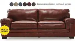 Leon's Sofa en cuir – châtaigne Stampede offer