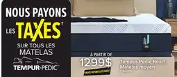 Leon's React 2.0 moyen Matelas simple 10 po Tempur-Pedic offer