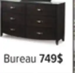 Leon's Bureau 6 tiroirs - anthracite Cinema offer